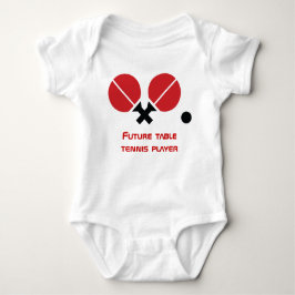 T-shirt Futuras raquetes de jogadores de pingue-pongue de 