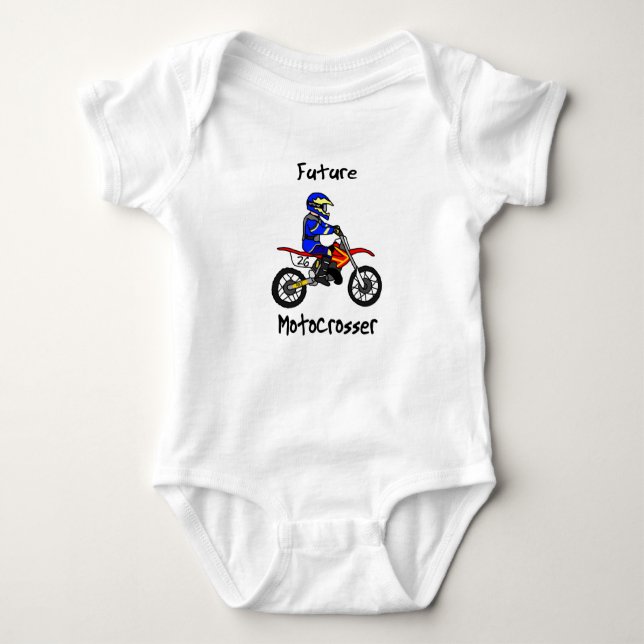T-shirt Futuro Caçador de Bebês Motocross (Boy) (Frente)