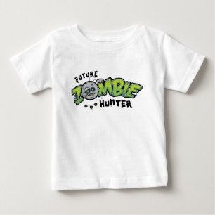 T-shirt futuro da criança do caçador do zombi