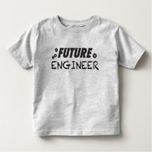 T-shirt futuro da criança do engenheiro