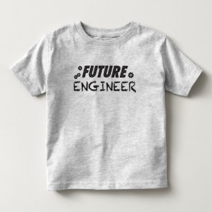 T-shirt futuro da criança do engenheiro
