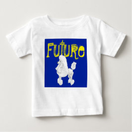 T-shirt futuro do bebê da caniche
