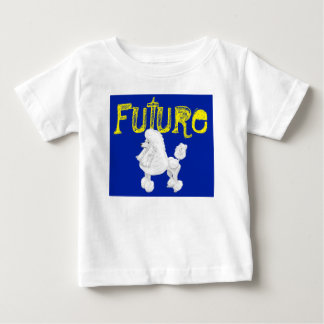 T-shirt futuro do bebê da caniche