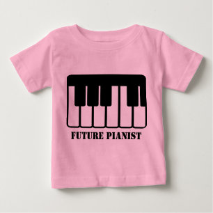 T-shirt futuro do bebê do pianista