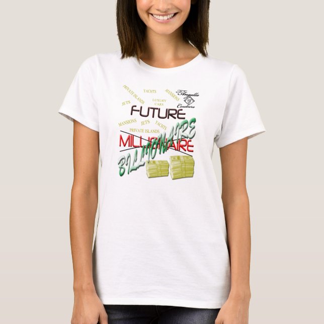 T-shirt futuro do multimilionário (Frente)