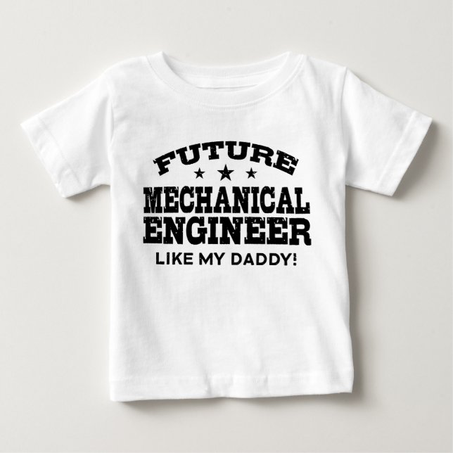 T-shirt Futuro Engenheiro mecânico (Frente)