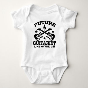 T-shirt Futuro Guitarrista Como Meu Tio