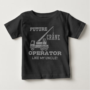 T-shirt Futuro Operador De Crane Como Meu Tio