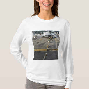 T-shirt Fuzileiros preparados para conselho e MH-60S