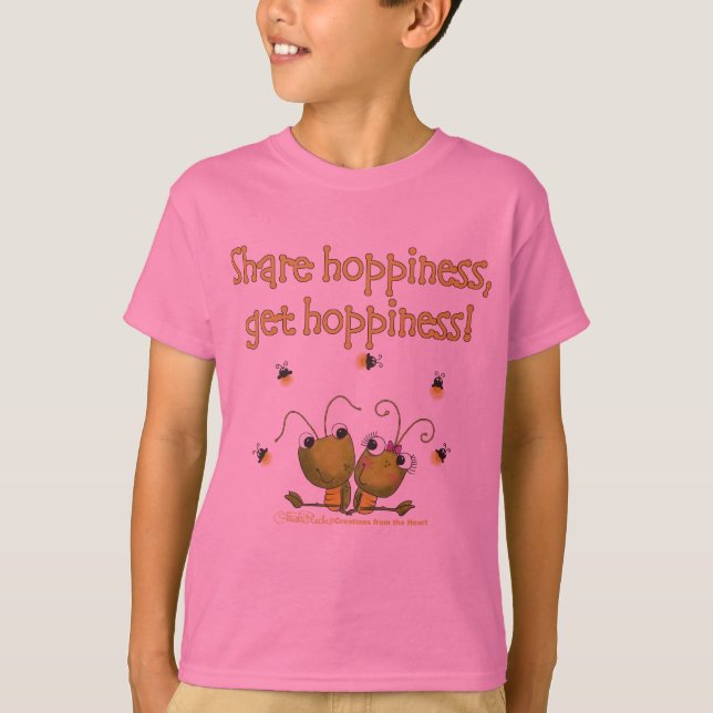 T-shirt Gafanhotos Compartilham Esperança (Frente)