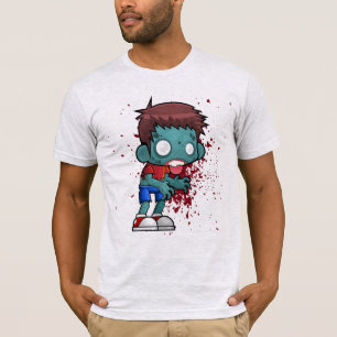 T-shirt Gajo legal do zombi com sangue/Splatter da pintura