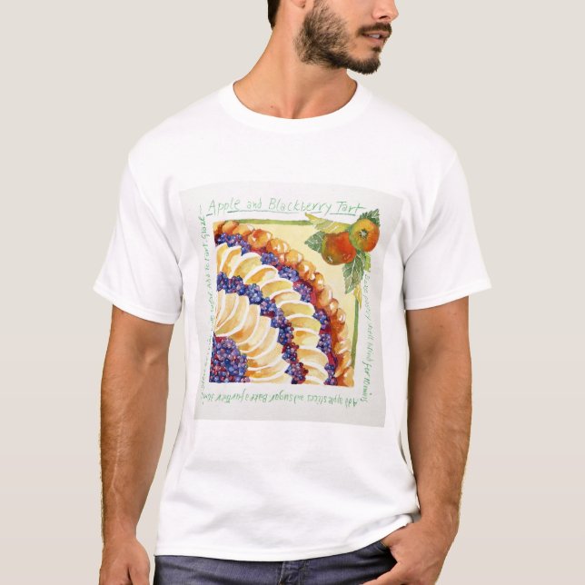 T-shirt Galdéria 2014 da amora-preta de Apple (Frente)