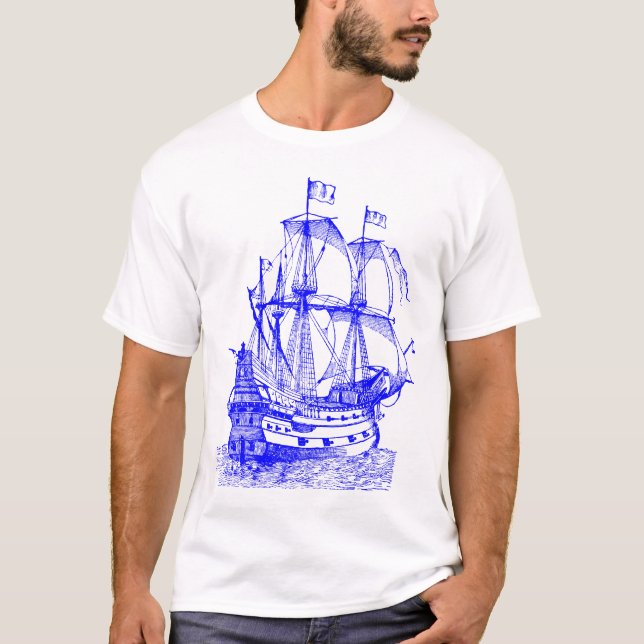 T-shirt Galhão - Azul (Frente)