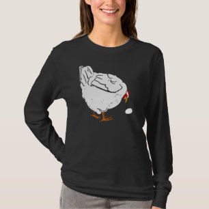 T-shirt Galinha e ovo da galinha do Woodcut do Victorian