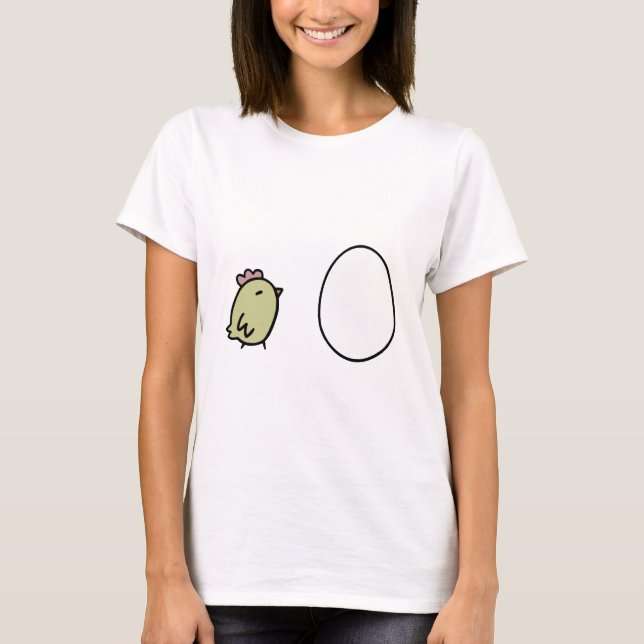 T-shirt Galinha & ovo (Frente)