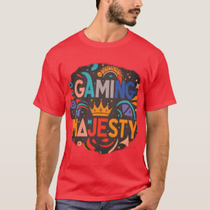 T-Shirt Gaming Majestade estilo design
