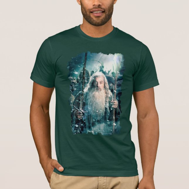 T-shirt Gandalf A Cinza (Frente)