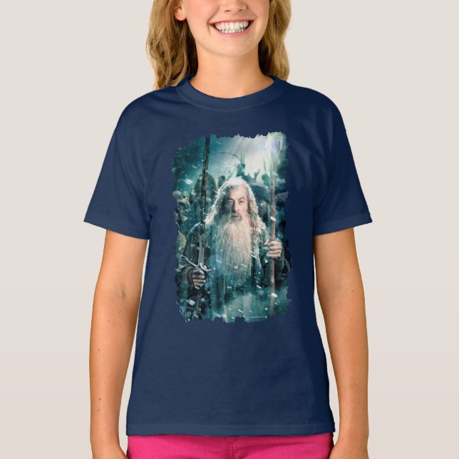 T-shirt Gandalf A Cinza (Frente)