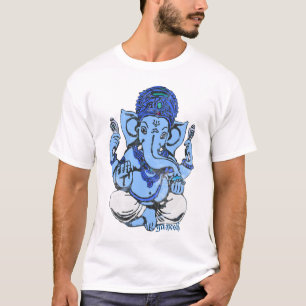 T-shirt ganesh azul