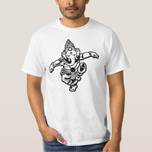 T-shirt Ganesha Dançante: Arte,Ciência,Intelecto,sabedor