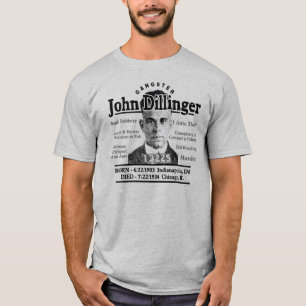 T-shirt Gângster John Dillinger