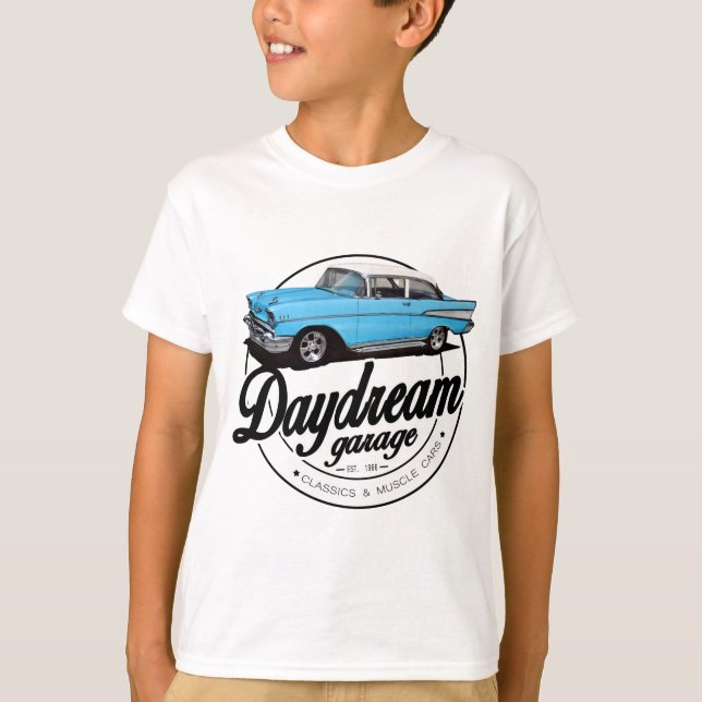 T-shirt Garagem do Daydream com o Bel Air 1957 de (Frente)