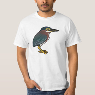 T-shirt Garça-real verde de Birdorable
