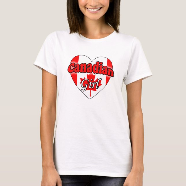 T-shirt Garota Canadiana (Frente)