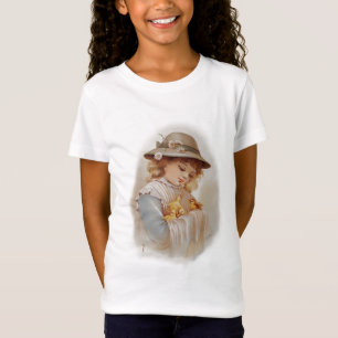 T-shirt Garota com Patos Bebês