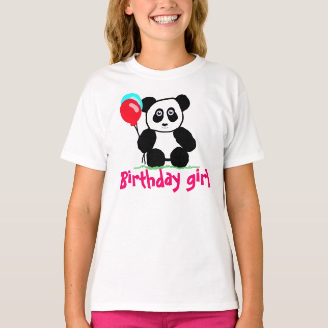 T-shirt Garota de aniversário (Frente)