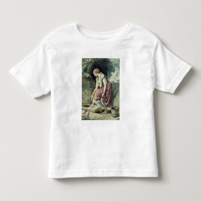 T-shirt Garota em um canal (Frente)