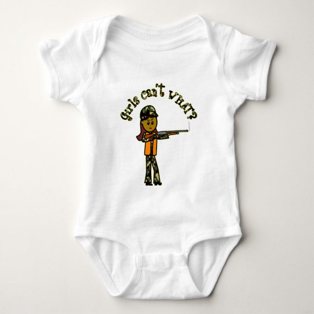 T-shirt Garota Escura Caçando (Frente)