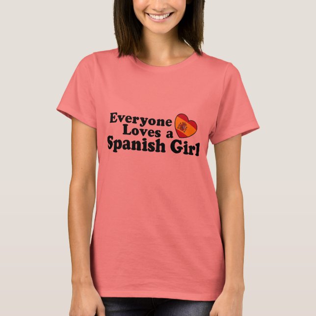 T-shirt Garota espanhola (Frente)
