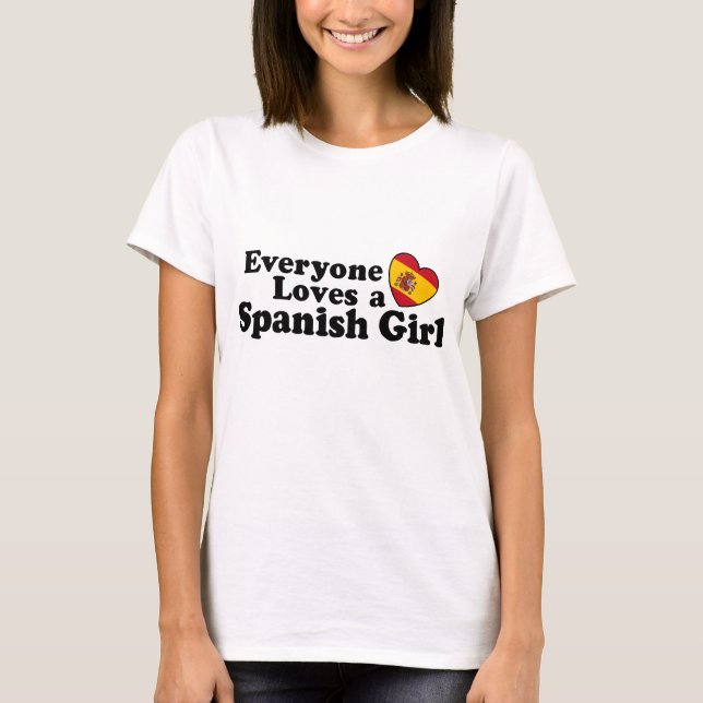 T-shirt Garota espanhola (Frente)