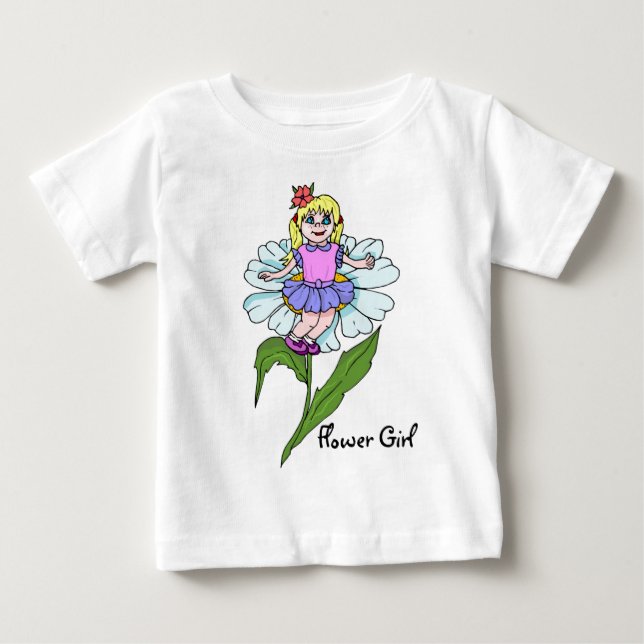 T-Shirt Garota Flor (Frente)