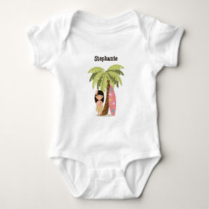 T-shirt Garota Havaiana de Surfe
