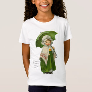 T-shirt Garota Irlandesa do Guarda-Chuva Antigo da Irlanda