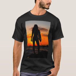 T-shirt Garota surfista