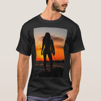 T-shirt Garota surfista