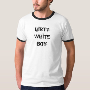 T-shirt Garoto Branco Sujo