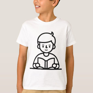 T-Shirt Garoto Leitura de Livro