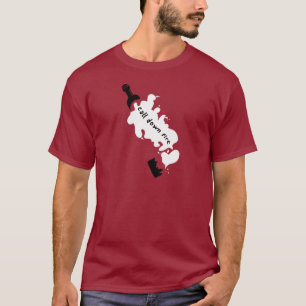 T-shirt Garrafa quebrada CDF (marrom)