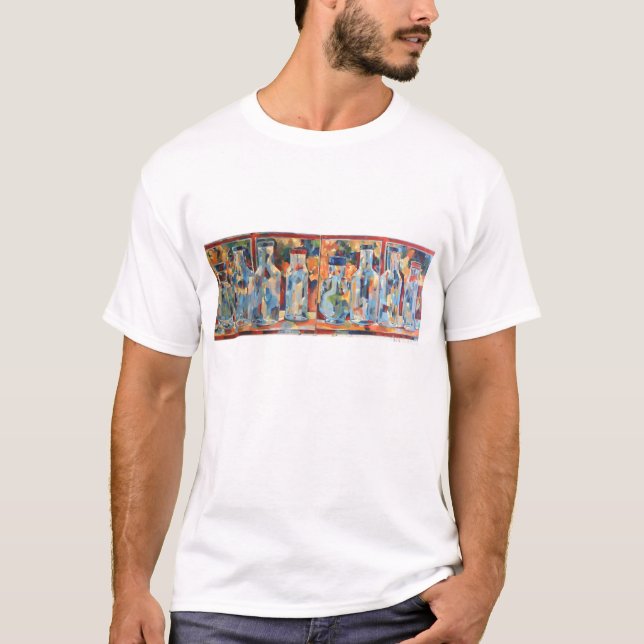 T-shirt Garrafas do estúdio (Frente)