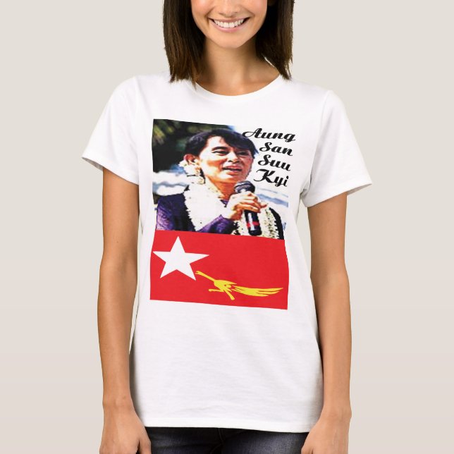 T-shirt GAS T - Politics-Aung San Suu Kyi (Frente)