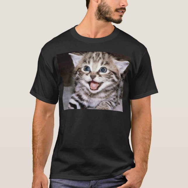 T-shirt Gatinho bonito (Frente)