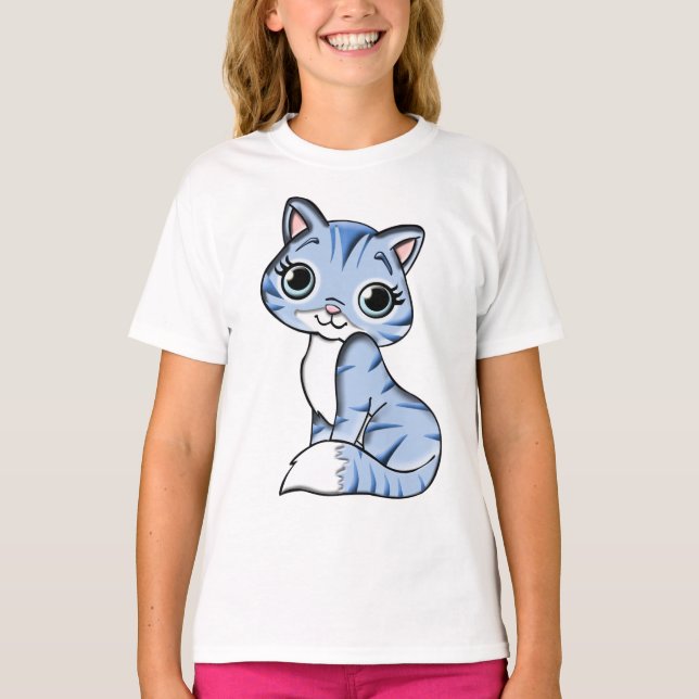 T-Shirt Gatinho bonito (Frente)