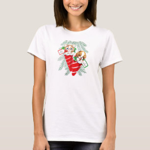 T-shirt Gatinho bonito do filhote de cachorro do bebê do
