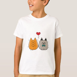 T-shirt Gatinho Chan no amor