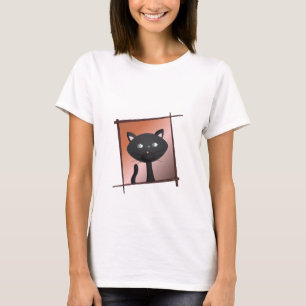 T-shirt Gatinho com parte superior dos Chopsticks
