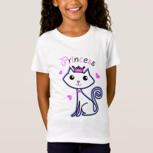 T-shirt gatinho da princesa
